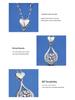 Moissanite Heart Pendant Necklace: S925 Silver, Simple, Elegant, Perfect Gift for Her.