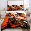 Anime Battle Print 3Pcs Bedding Setduvet Cover With 2 Bedropillowcase Home Birthday Gift