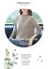 Petite Women's Autumn Winter Pure Wool Knit Sweater - Half-High Neck Base Layer for Middle-aged Moms