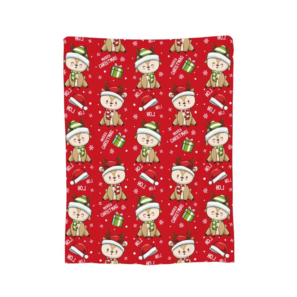 Christmas Cats Blankets Fleece  Winter  Multi-function Lightweight Throw Blankets for Bedding Car Rug Piece