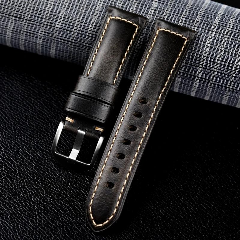 

Ремешок для часов из натуральной кожи высокого качества, 20 мм, 22 мм, 24 мм, быстросъемный ремешок для мужчин и женщин, ремешок для часов HAYLOU Watch R8 Huawei 24mm