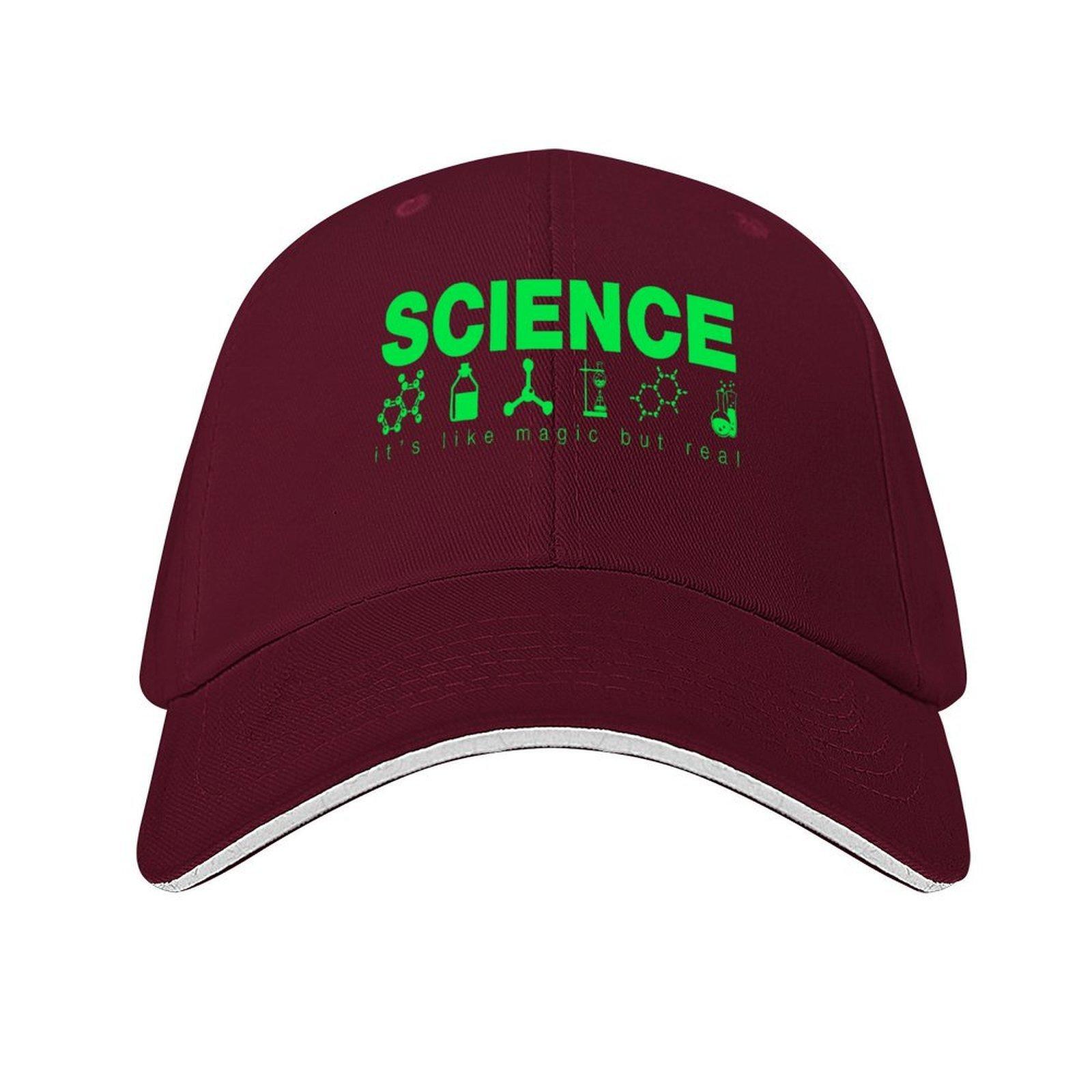 Science Its Like Magic But Real Baseball Cap foam party Hat Anime Sun Cap hard hat Boy Child Womens