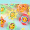 Pattern Compass Flower Mini Plastic Gyro Children Toy For Kid Entertainment