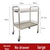 Stainless Steel Medical & Beauty Trolley - Mobile Storage & Instrument Cart