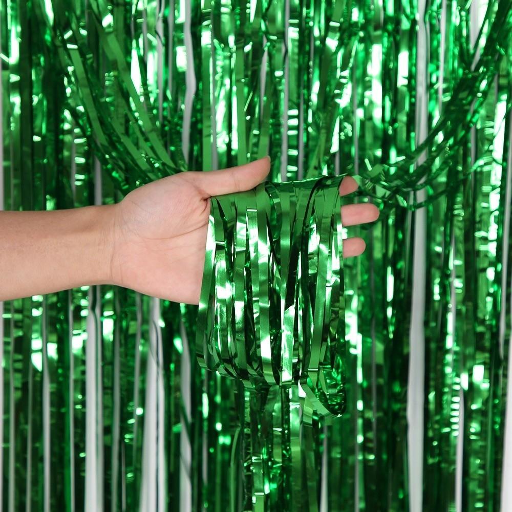 Glitter Streamers Tinsel Curtain Colorful Fringe Backdrop Curtain Birthday Party