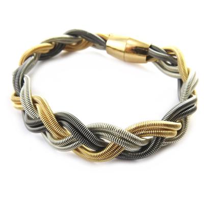 [M8195] - Designer-Armband 'Zöpfe' 3-farbig