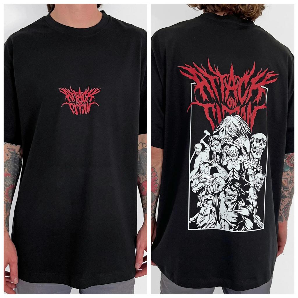 Attack on Titan Animation Derivatives Eren Jaeger Printing Shortsleeved Tshirt Mens Womens 2025 Summer Fashion Street Top