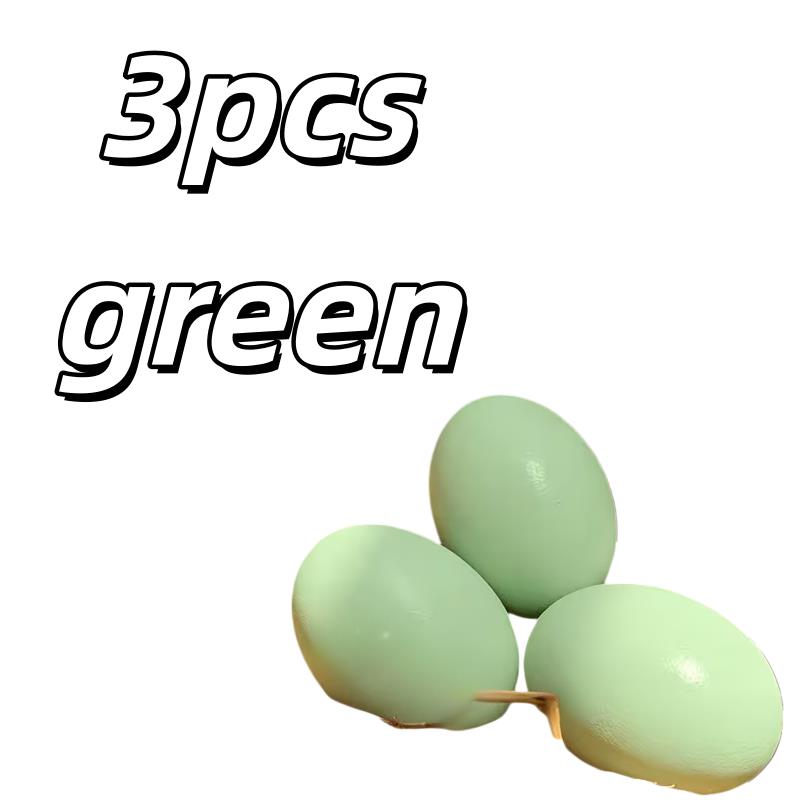 3pcs Wooden Fake Eggs for Hens – Heavy, Durable Nesting to Establish Fixed Laying Area, Coop