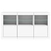 White Sideboard with LED Lights 123 X 37 X 67 Cm