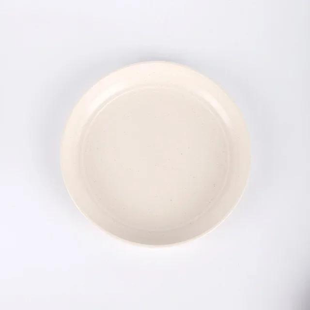 6pcs 15/20/23/25cm Lightweight Unbreakable Wheat Straw Plates Deep Dinner Plate for Kids Toddler Adult Dishwasher Microwave Safe