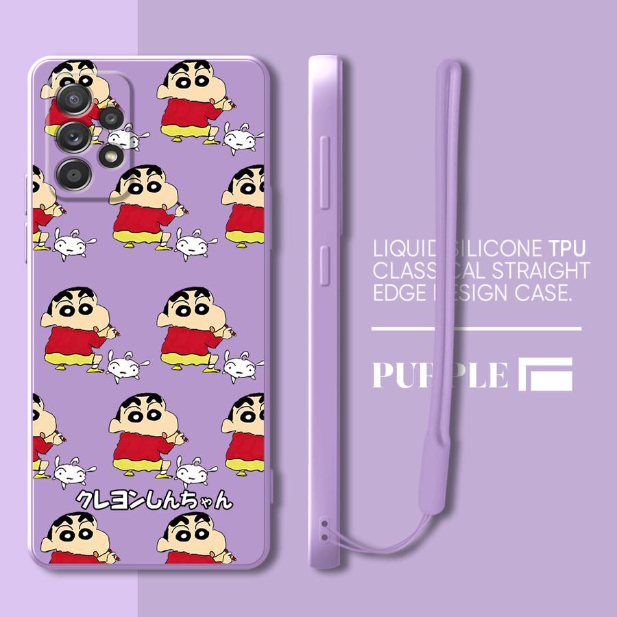 Crayon Cartoon Shin-chan Case for Samsung Galaxy A53 A03 A04 A71 A73 A05 A02s A50 A56 A20s A30s A06 Phone Cover