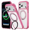 Magnetic Stand Protective Case for iPhone 17 Pro Max - Compatible with Apple 16/15 Drop-Proof, 14 Transparent, 13