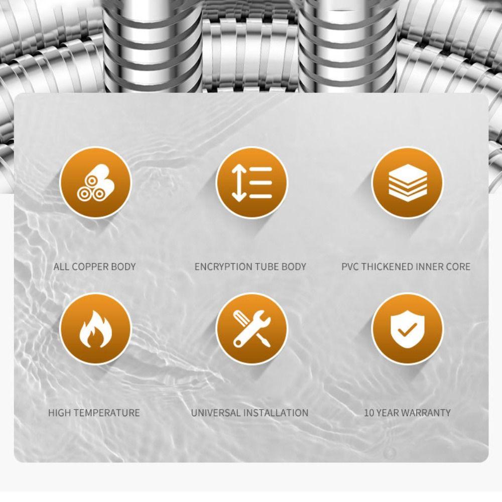 Ersatz Handbrauseschlauch 1,5/2/3m Armaturenschlauch Duschverlängerungsrohr Toilette