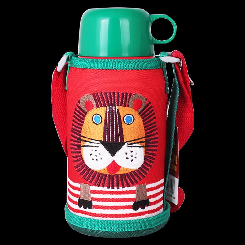 Tiger Kids 2-Way Insulated Bottle with Straw & Spout Lids 600ml
