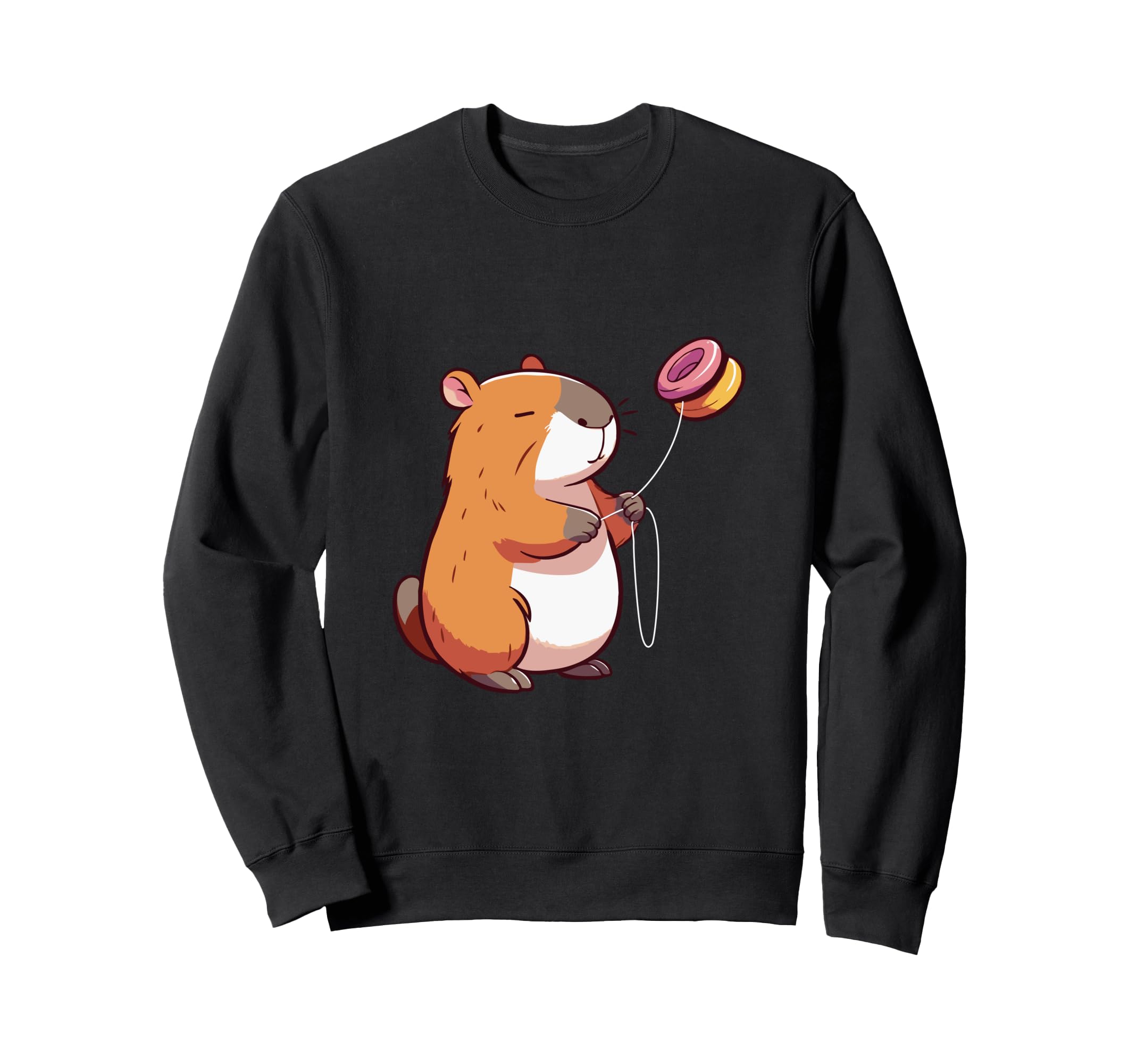 

YoYo Capybara Funny Shirt for Boys and Sweatshirt Yo-Yo Girls, Kids Yo-Yo чёрный