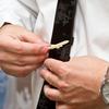 Men Tie Clip Golden Airplane Chain Styling Lapel Pin Detachable Design Practical Tie Tack Commuting Wear Accessory