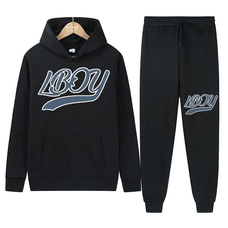 

New Autumn and Winter Men s and Women s Hoodies Fashionable Trend Hoodies Letter Printed Hoodie Sets Sportswear XXL