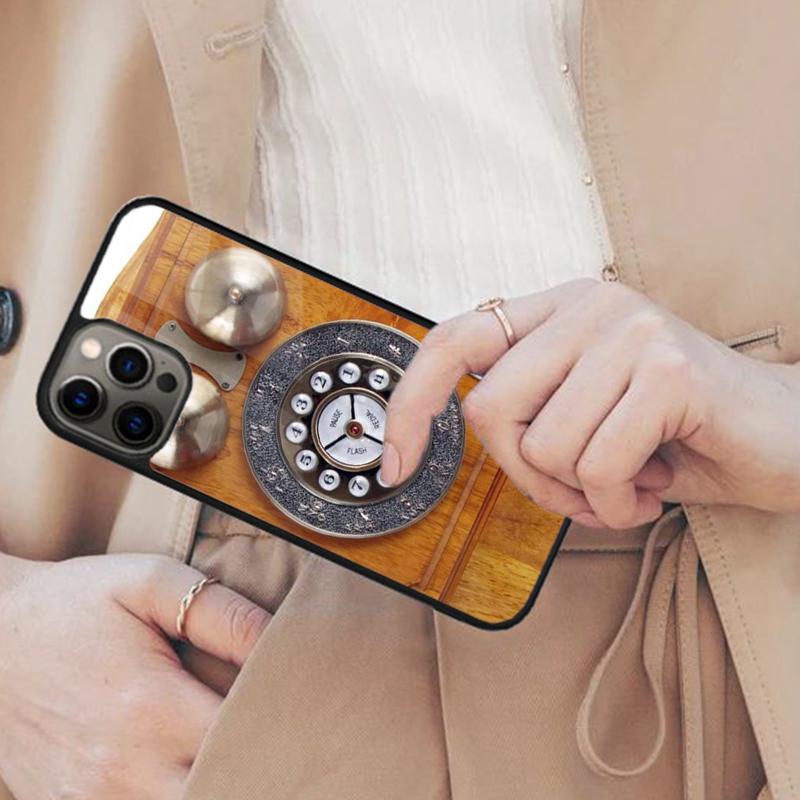 Retro Telephone Rotary Dial Magnetic Phone Case For APPLE iPhone 17 Air 16 14 13 12 Pro Max 15 Plus Wireless MagSafe Cover