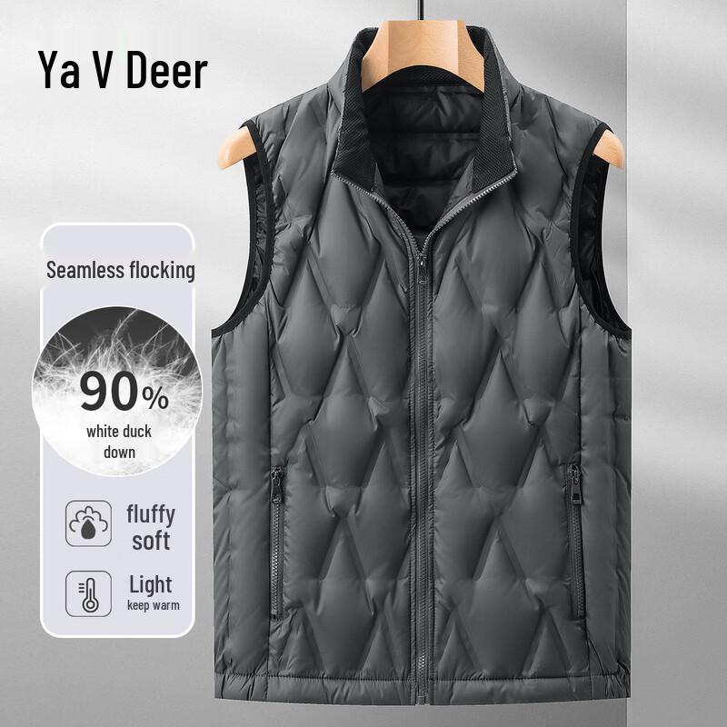 

Yalu Men s Diamond Color Block Down Vest M