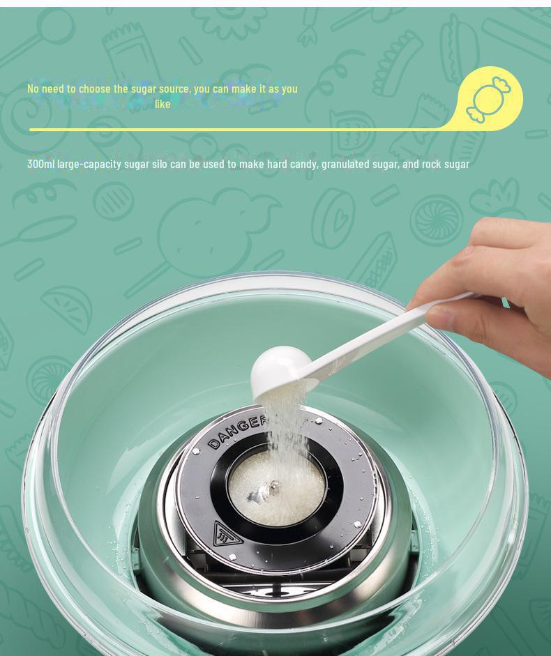Children's Electric Cotton Candy Maker: Compact, Non-Stall Design for Home and DIY Use. Ideal for Small-Scale and International Connections.