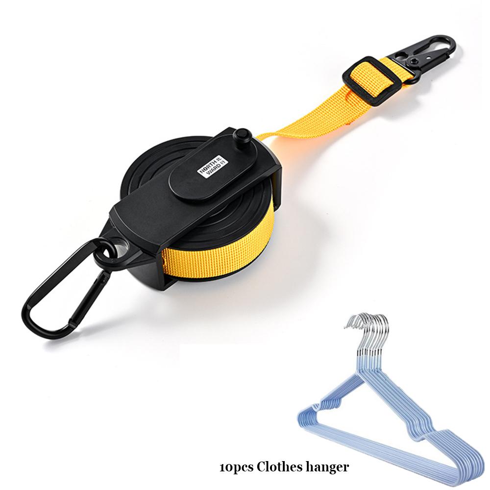 3.6 Meters long Clothesline Retractable Rope Portable Foldable Compact And Lightweight Suitable For Travel Outdoor And Car Use