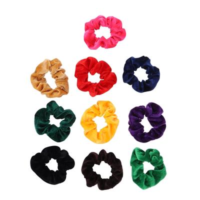 10 Pack Hair Elastics Scrunchies Velvet Scrunchy Bobbles Soft