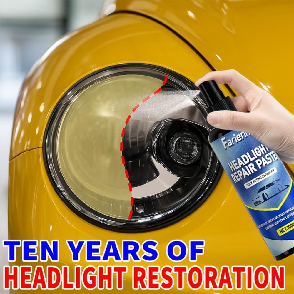 Professionelles Autoscheinwerfer-Restaurationsspray, ein einfach zu bedienendes Scheinwerfer-Wartungsset, das oxidierte, vergilbte und trübe