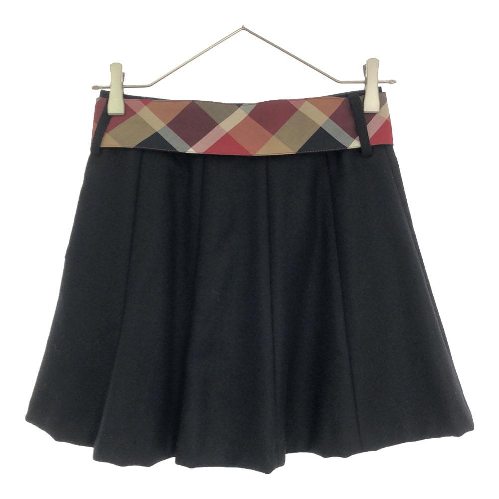 BLUE LABEL CRESTBRIDGE Wool Sanyo Shokai Mini Skirt Women Used