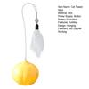 Cat Bouncy Ball Toy Basketball Football Baseball Cat Pounce Toy Rubber Ball Chew Toy with Feathers for Interactive Play Self-Entertainment