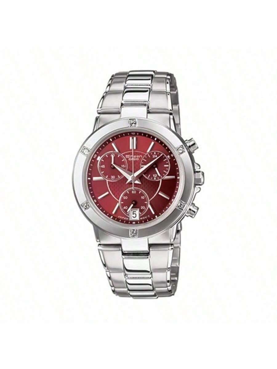 

Casio Ремешок из нержавеющей стали, Красный циферблат, Женские кварцевые часы SHN-5005D-4ADS красный