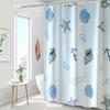 Shower Curtain Waterproof, Mildew-proof, Shading, Hook-free, Bathroom Dry and Wet Separation, Bathroom Shading Curtain