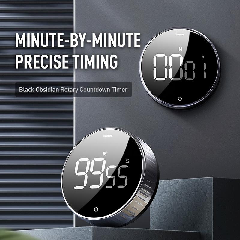 1 Peça Temporizador de Cozinha Magnético Temporizador Digital Temporizador Rotativo Manual Temporizador Mecânico de Cozinha Cronômetro de Banho