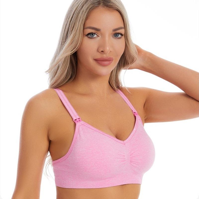 Wire-free Maternity Bra Postpartum Nursing Bra Anti-milk Leakage Bra Pregnancy Anti-sagging and Push-up Bra