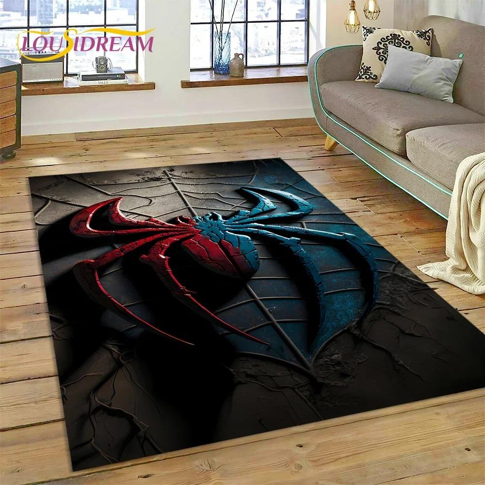 Spider Man Carpet Superhero Marvel Avengers Cartoon Rug Bedroom Living Room Sofa Kids Large Home Decor Entrance Floor Mat