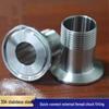 Stainless Steel Sanitary Quick-Install External Thread Clamp Connector