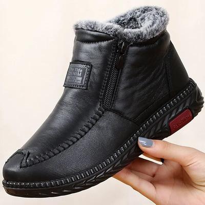 Zimowe damskie wodoodporne, antypoślizgowe, wysokie buty, pogrubione, aksamitne, ciepłe, codzienne buty bawełniane
