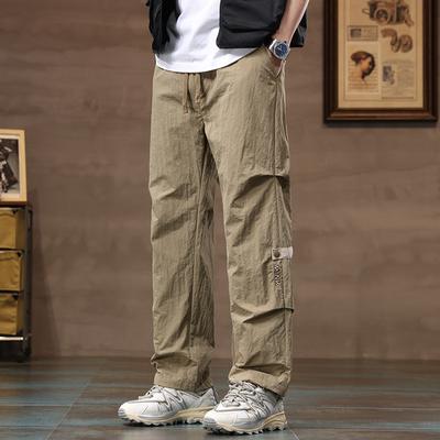 Men's Outdoor Quick-drying Leisure Overalls Spring and Summer New Loose Straight Leg Wide-leg Pants