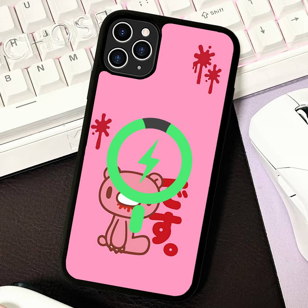 

Cute G-Gloomy B-Bear Magnetic Wireless Phone Case For IPhone 17 16 15 14 Plus 13 12 11 Pro Max iPhone 13