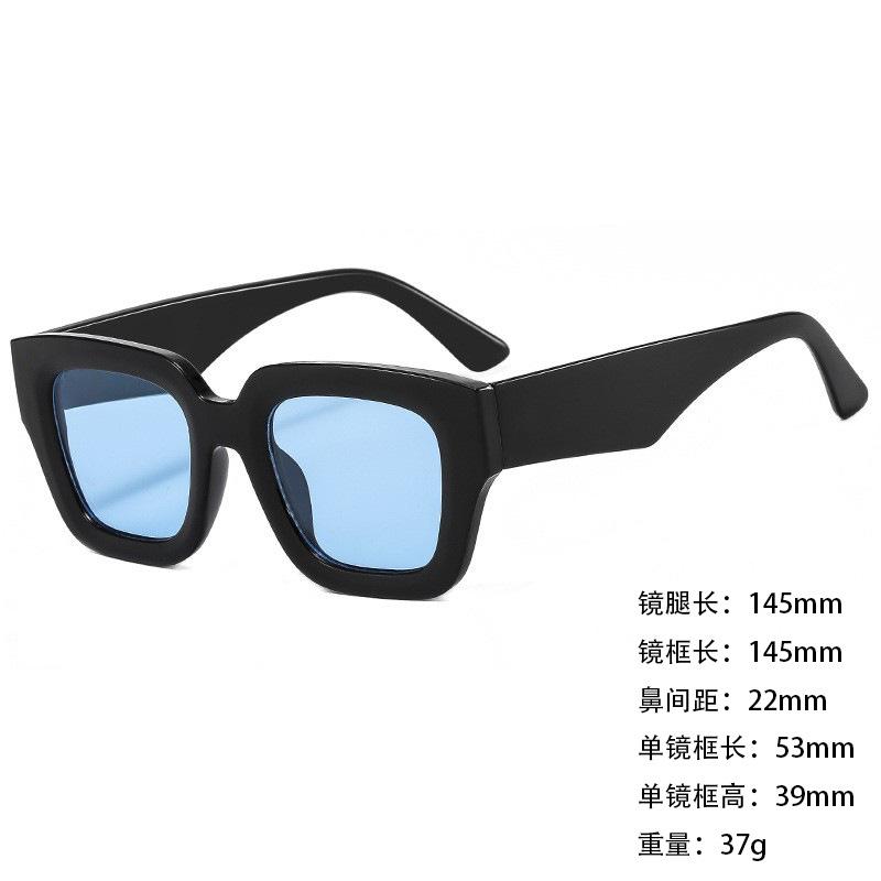 Foreign Trade Sunglasses Wide Legs Big Frame Vgo88 Men'S And Women'S Jelly Color Personalized Uv400 Sunglasses