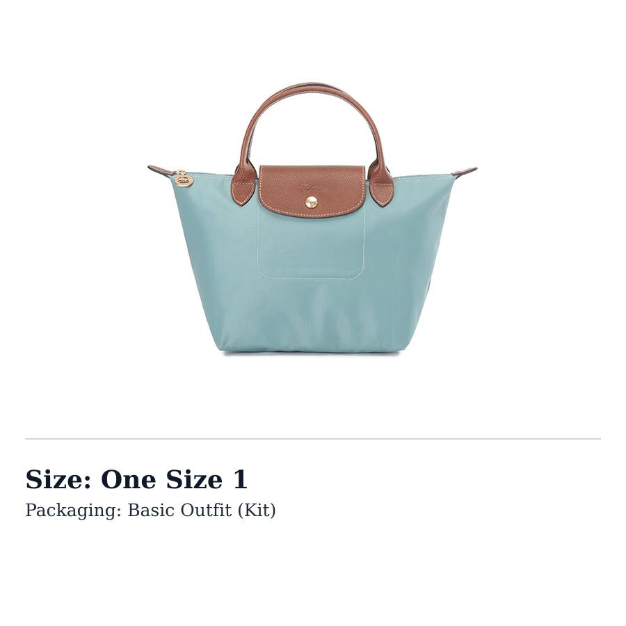 Longchamp Bolso de Mano Tipo Bolso de Empanada de Poliamida Pequeño para Mujer Verde Eucalipto 1621089P93