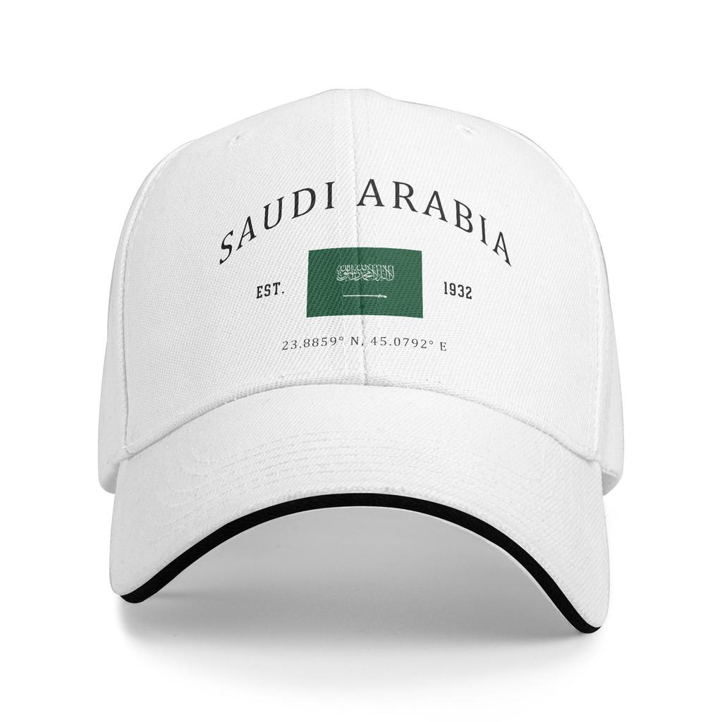 Custom Fashion Emblem of Saudi Arabia Baseball Cap Women Unisex Adjustable  Dad Hat Sports Snapback Hats