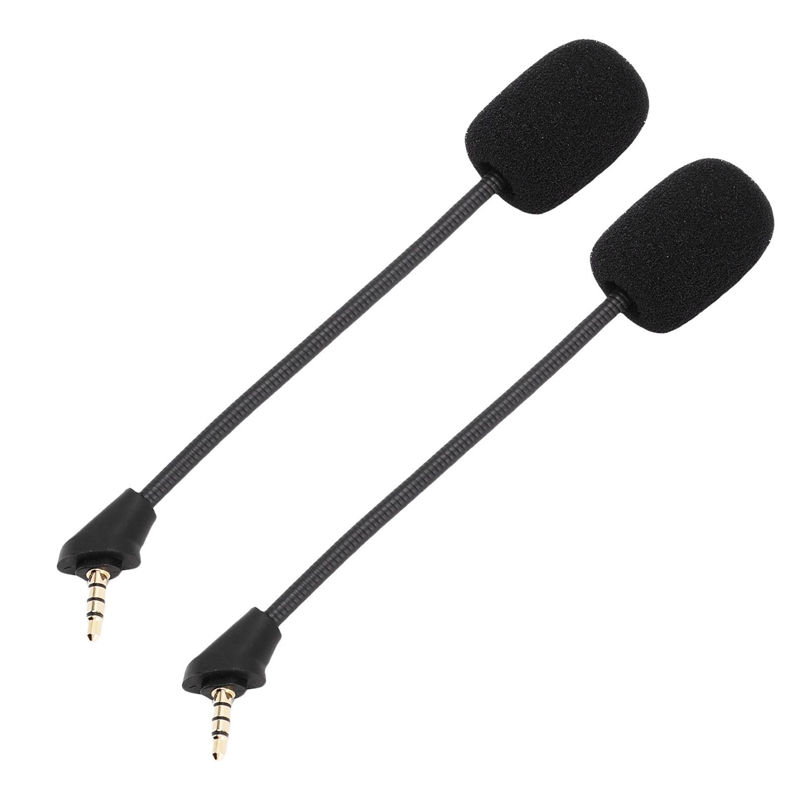 

2 шт. Замена микрофона для игровой гарнитуры Kingston HyperX Cloud Alpha Wireless с шумоподавлением, 3,5 мм съемный микрофон-штанга