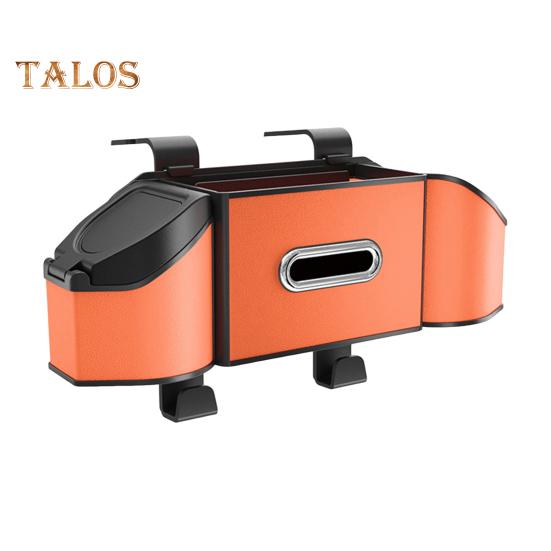 Úložný box na autosedačku, organizér na zadní sedadlo auta s držákem na 2 nápojové kelímky, multifunkční úspora místa v interiéru auta pro SUV, dodávky, nákladní automobily