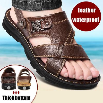 Heren Sandalen Leer Heren Strand Schoenen Merk Heren Casual Schoenen Heren Slippers Sneakers Zomer Schoenen Teenslippers