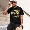 Abstract Ist Design T-Shirt Colorful Metaphoral Pattern Casual Wear For Spring And Summer Gifts For Lovers And Enthusiasts