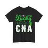Nurse T-Shirt | I'm a Lucky CNA Nurse Shamrock Top Hat St Patrick's Day T-Shirt