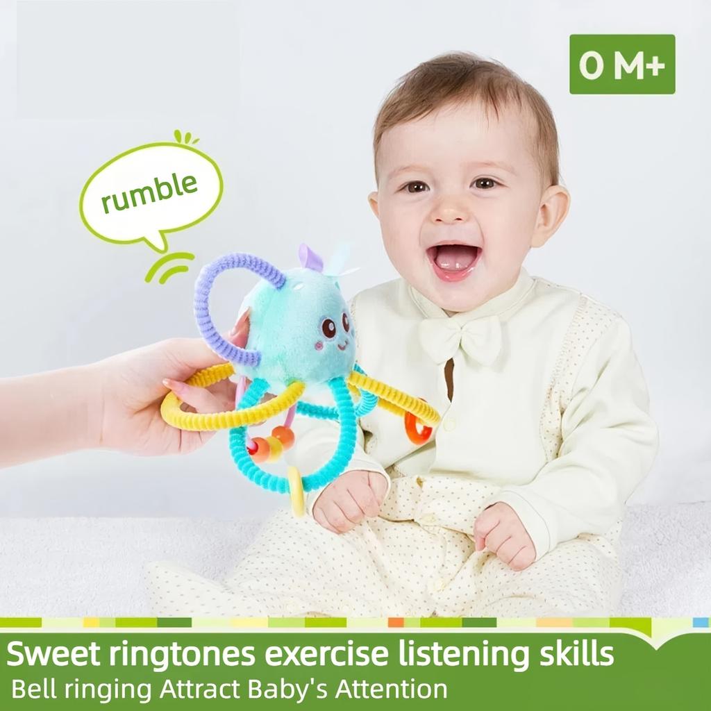 Baby Multifunctional Handheld Rattle, 0/3 Years Old Infant Early Education Smart Toy, Grip Training Soothing Plaything, Mixed Color