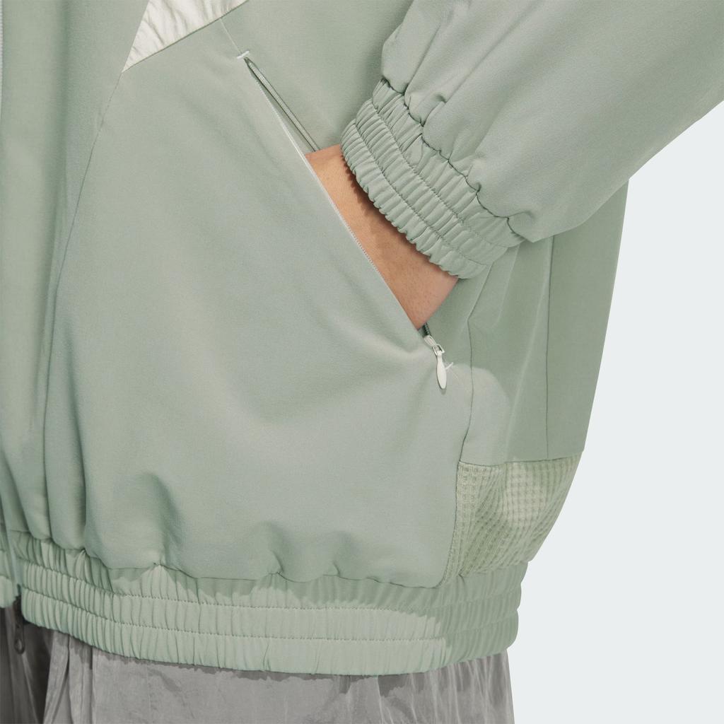 Adidas SS24 Future Style Series Loose Fit Hooded Jacket Men Jacket Light-Gray JL9936