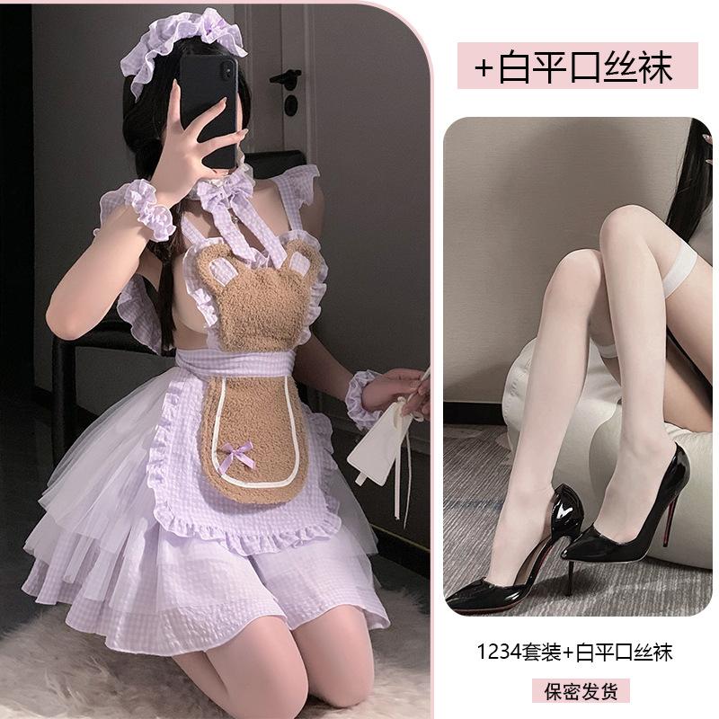 Erotic Underwear, Little Bear Cook, Puffy Skirt Set, Sexy Japanese Uniform, Sweet Maid Dress, Pajamas 1234