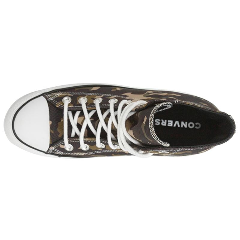 Converse All Star CTAS HI Wrap Abrasion Resistant High-Top Board Shoes Unisex Camouflage Color